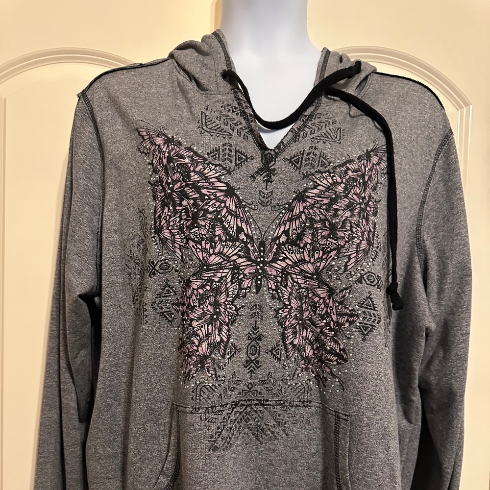 Cato brand hoodie with butterfly graphic sz 26/28